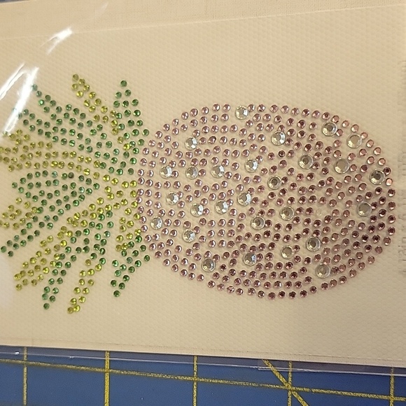 Felt's Fun Finds Other - Rhinestone Pineapple Iron On 4x6 Patch New